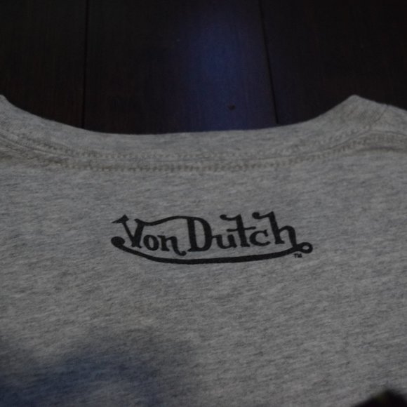 Von Dutch T Shirt (Gray) Size: XL - Picture 5 of 5